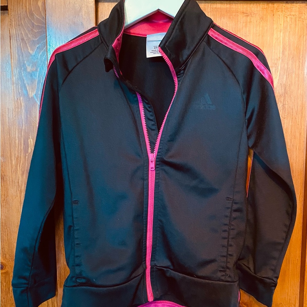 3 for $30 Adidas Girls/Toddlers Black and Pink Jacket